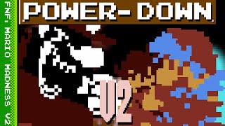 POWERDOWN V2 SMB STYLE  FNF vs Mario Madness V2 [upl. by Dupuis391]