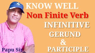 Non Finite Verb  Gerund Infinitive And Participle In English Grammar [upl. by Jaquith]