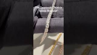 The Swarovski “matrix tennis bracelet” 5648937 swarovski swarovskicrystals [upl. by Olfe939]