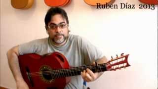 Almoraima Step by Step 5 Ruben Diaz Andalusian Flamenco Guitar Lessons on Paco de Lucias Technique [upl. by Anairb]