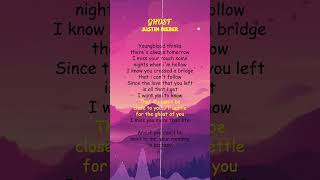 Justin Bieber  Ghost Lyrics shorts [upl. by Asinla]