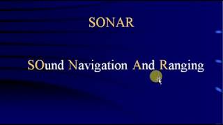 SONAR SOund Navigation And Ranging What is SONAR its working principle and applications [upl. by Rocker]