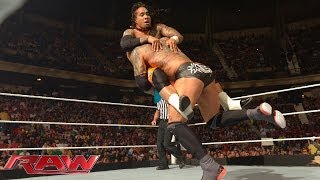 The Usos vs Batista amp Randy Orton Raw April 14 2014 [upl. by Isa]