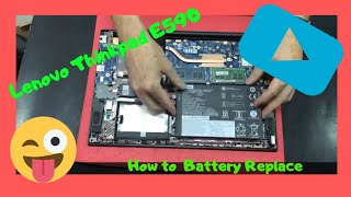 How to Battery replacement Lenovo Thinkpad E590 disassembly [upl. by Caresa]