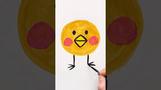 Chick 🐥 Painting Art for Kids shorts painting art [upl. by Alyar]