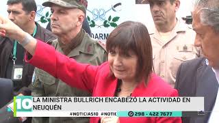 Neuquén Patricia Bullrich encabezó la incineración de la droga incautada en Caviahue [upl. by Austin698]