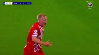 Donny van de Beek Goal Girona vs Feyenoord 22 All Goals and Extended Highlights [upl. by Kate]