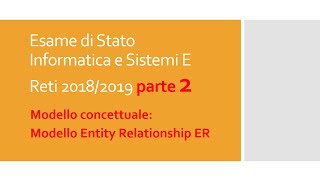 Esame di Stato Informatica e Sistemi E Reti as 20182019  parte 2 [upl. by Bluh]