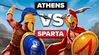 ATHENS vs SPARTA  The Peloponnesian War Explained [upl. by Ettegirb]