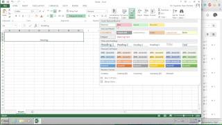 Excel How to Merge amp Center and Apply Heading Style [upl. by Maillil287]