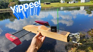 Shrimp Outrigger testing the Carbon Transom Upgrade New PB on 3s GNSS gps [upl. by Landau]