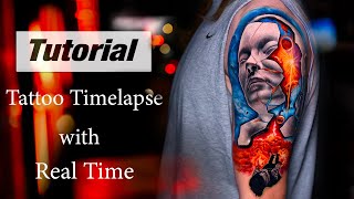 Unlimited Universe  Tattoo Timelapse with Real Time [upl. by Halley]