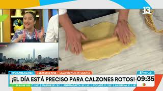 Calzones Rotos Camila Chef explica exquisita receta casera Tu Día Canal 13 [upl. by Abbotsun]