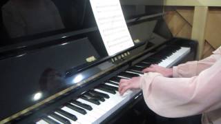 Bach  Jesu Joy of Mans desiring on Yamaha U1 piano [upl. by Hayne]