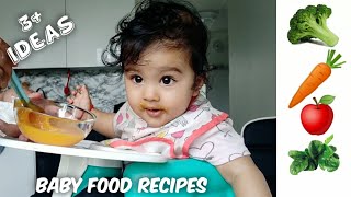 Baby Food Recipes with Carrots  Broccoli Carrot Puree  3 Way of 6 Months Baby Puree [upl. by Aivyls]