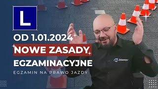 Nowe zasady egzaminy na prawo jazdy od 1 stycznia 2024 Co się zmieni [upl. by Lenette43]