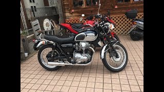 ポッシュスリップオン キャプトンマフラー カフェレーサーカスタム 2005 Kawasaki W650 2005 カワサキ・W650 Café Racer Vintage bike [upl. by Monda]