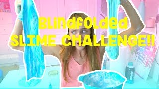 BLINDFOLDED SLIME CHALLENGE ⎢HeartHez [upl. by Rico268]