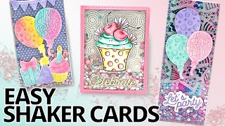 The EASIEST Shaker Cards You Will Ever Make [upl. by Nivek]