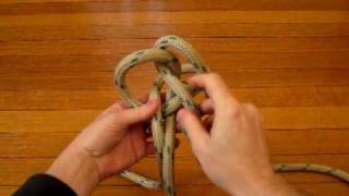 Rosendahl Knot aka Zeppelin Bend  Clover Method [upl. by Tull]