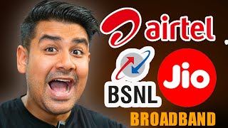 Best WiFi Broadband Plans  Jio Airtel amp BSNL Rs 200  Month [upl. by Gwendolyn]