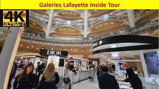 Galeries Lafayette Paris Inside Tour4K [upl. by Giovanna]