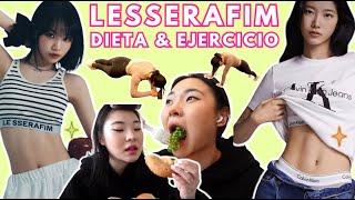 ¿CUÁNTOS KILOS BAJÉ UNA SEMANA DE DIETA DE KPOP DE LESSERAFIM💜 [upl. by Il798]