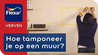 Decoreren met tamponeren in 4 stappen  Flexa Verf [upl. by Ynahirb]