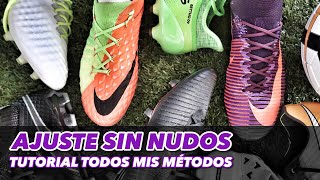 LA FORMA MÁS CÓMODA DE AJUSTAR TUS BOTAS DE FÚTBOL  TUTORIAL TODOS MIS MÉTODOS [upl. by Arbed666]