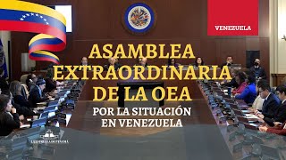 Asamblea extraordinaria de la OEA por la situación en Venezuela [upl. by Immac]