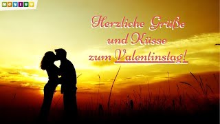 Herzliche Grüße ​und Küsse ​zum Valentinstag 🧡  Romantsiche VideoBotschaft mit Spruch 🕯️ [upl. by Ailil]