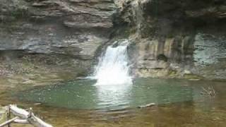 Cliff Jumping in Ohios Rockmill Falls Fairfield county April 40 ft [upl. by Niriam]