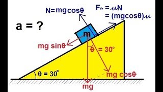 Physics  Mechanics The Inclined Plane 2 of 2 With Friction [upl. by Udell]