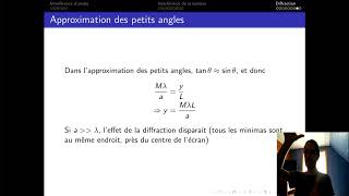 Linterférence et la diffraction  Ondes optique et physique moderne Groupe du matin [upl. by Lionello]