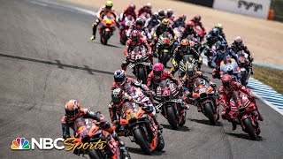 MotoGP EXTENDED HIGHLIGHTS Spanish Grand Prix  43023  Motorsports on NBC [upl. by Maker]