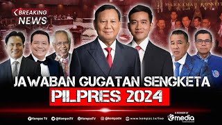 BREAKING NEWS  Sidang Sengketa Pilpres 2024 PrabowoGibran dan Bawaslu Jawab Gugatan Anies Ganjar [upl. by Ardried]