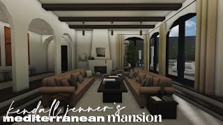 Bloxburg  Kendall Jenners Mediterranean Mansion  950k  House Build [upl. by Nnorahs897]