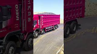 Truck passing through downhill road mudrunner simulation truck shorts [upl. by Mukul]