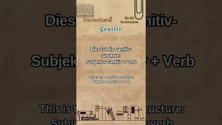 Genitiv  Genitive Case Deutsch German [upl. by Killigrew]