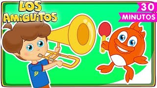 Cabeza Hombros Rodillas y Pies 👣 colección  Los Amiguitos Canciones Infantiles [upl. by Nannoc]