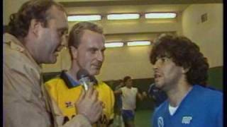 Maradona e Rummenigge intervistati da Gianpiero Galeazzi [upl. by Nywg3]