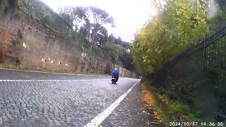 Cycling on cobblestones  heading to Caffarella Park p1 [upl. by Nuriel706]