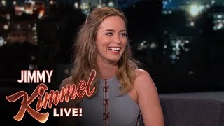 Emily Blunt Takes the REAL US Citizenship Test [upl. by Auqinimod]