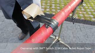 How To Repair Cable Jackets In The Field with 3M Electrical Tapes  EMD Cable Jacket Repair [upl. by Irim]