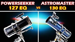 Celestron PowerSeeker 127 EQ vs Celestron AstroMaster 130 EQ  Telescope review [upl. by Bell]