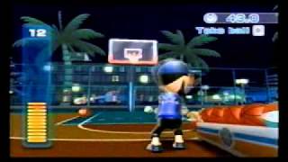 Wii Sports Resort Basketball 3Point Contest High Score 490 Pts [upl. by Yeroc91]