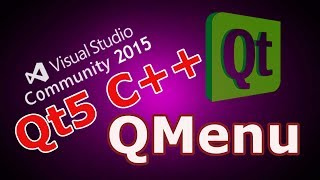 Qt5 C Creating Menu And Toolbar QMenu 13 [upl. by Akcebar]