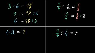 Beziehung von Multiplikation und Division bei Brüchen  Brüche  6 Klasse  Khan Academy [upl. by Eelyab]