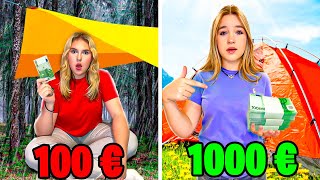 Une Tente à 100€ VS Tente à 1000€ Budget Challenge [upl. by Meingoldas945]