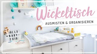 WICKELKOMMODE ausmisten – Organisation amp Aufbewahrung im Wickeltisch nurwasichmag [upl. by Casandra]